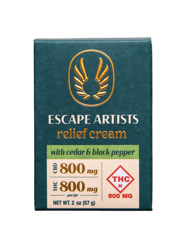 800mg CBD / 800mg THC relief cream - with cedar & black pepper